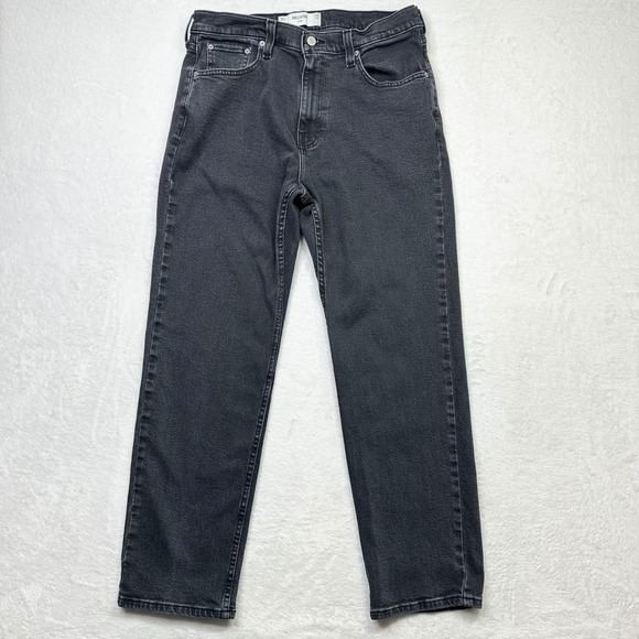 Hollister Loose Jeans Mens 32x32 Black Wash Denim Casual Everyday W32 L32 Baggy - Picture 1 of 7